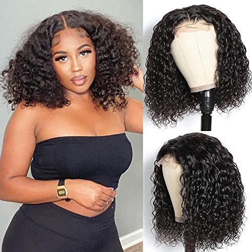 13X4HD Lace Frontal kinky Curly Bob Human Hair Wigs 10A