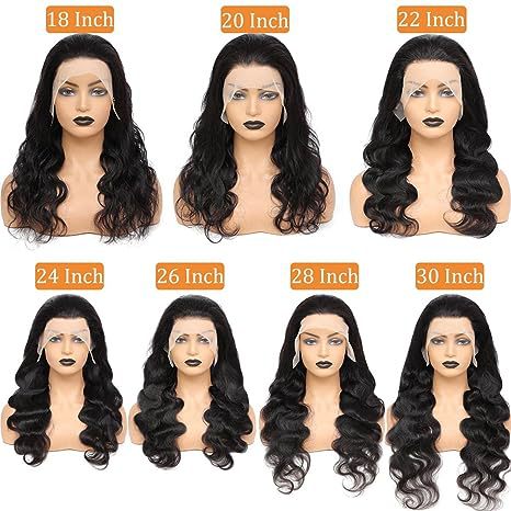 13*4 front lace-up real-life European and American body wave frontal wig