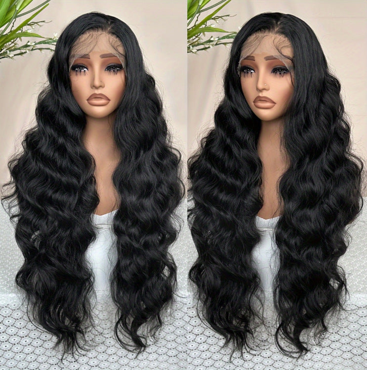 13x4 Lace Front Wig  Real Hair Free Parting Large Wave