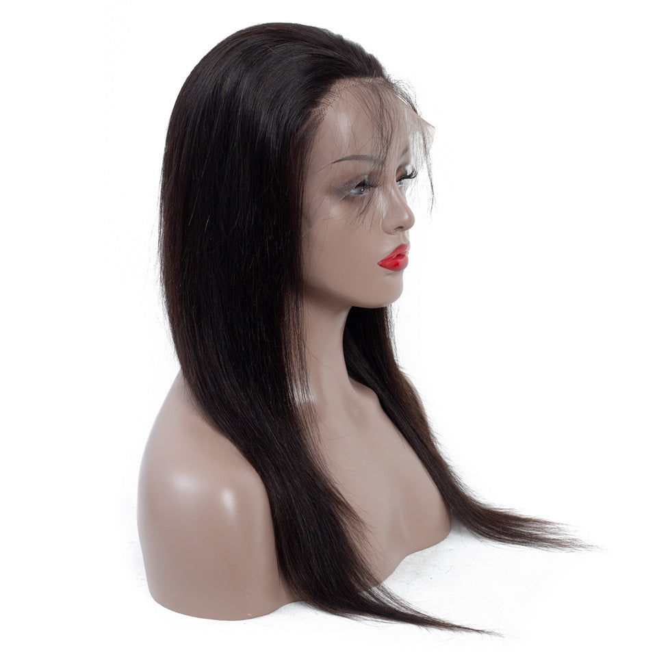 13*4 straight lace Front human hair wigs Natural Color